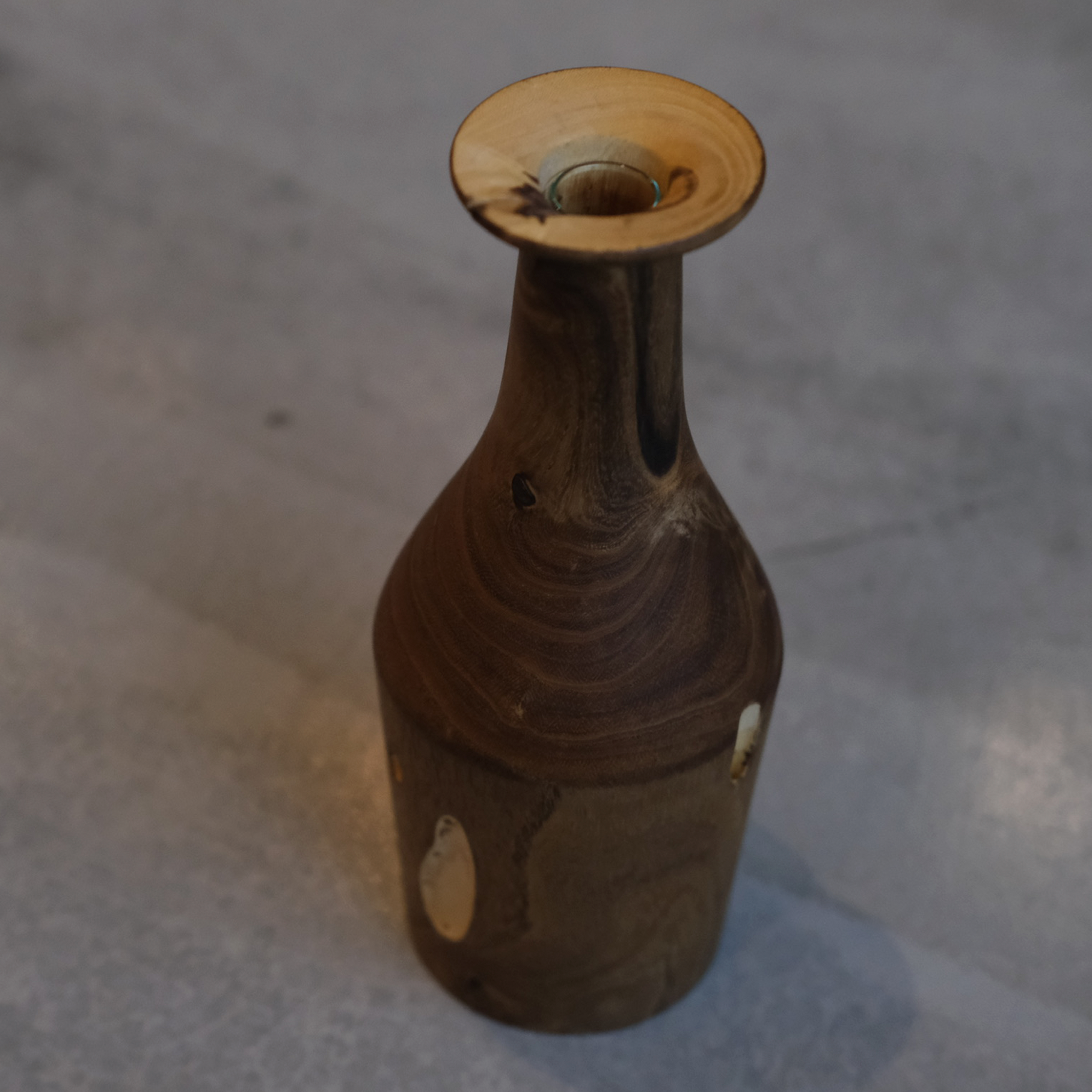 虫喰花器ガラス管付